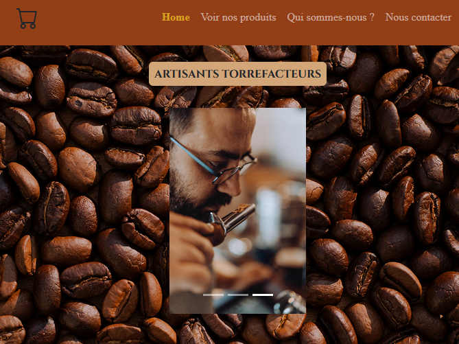 site de café